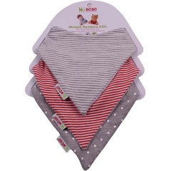Babero Bandana Pack 3 Grey de Olmitos
