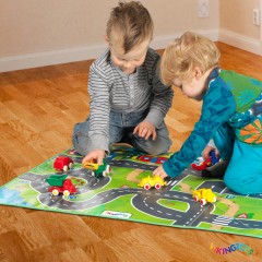 Circuito Playmat + 2 Vehículos de Viking Toys