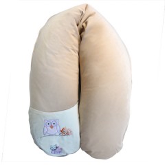 Cojín Maternal y de Lactancia Búho Beige de Petit Chat