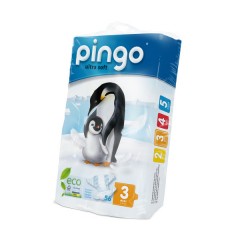 Pañales Ecológicos Pingo Talla 3 (4-9 Kilos) 88 Uds.