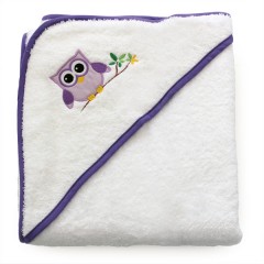 Toalla Capa de Baño Buho para El Bebé de Petit Chat