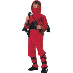 Disfraz Guerrero Samurai Rojo (talla 3-4 Años)