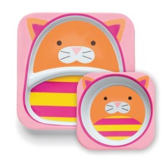 Vajilla Infantil Zoosets Cat de Skip Hop
