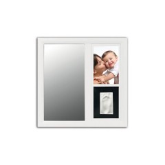 Espejo Personalizable Mirror Print Frame Blanco y Negro de Baby Art